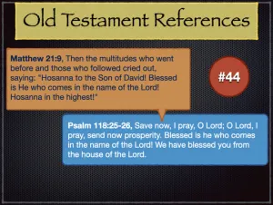 Matthew 21 Old Testament References 44