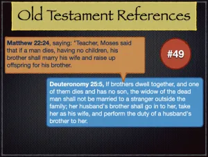 Matthew 22 Old Testament References 49