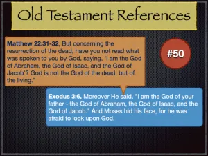 Matthew 22 Old Testament References 50