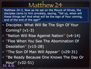 Matthew 24 Outline
