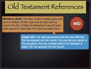 Matthew 26 Old Testament References 60