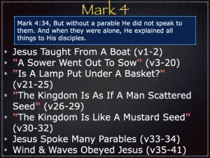 Mark 4 Outline