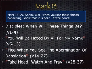 Mark 13 Outline