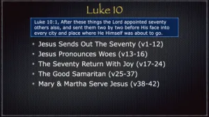 Luke 10 Outline