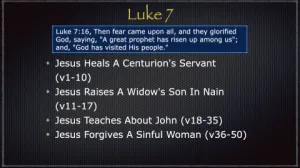 Luke 7 Outline
