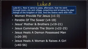 Click to enlarge image. Luke 8 Outline