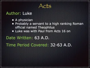 Acts: Book Introduction