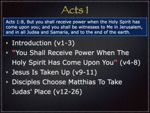 Acts 1 Outline