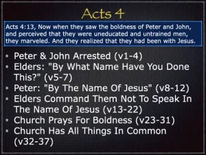 Acts 4 Outline