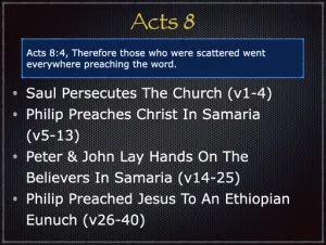 Acts 8 Outline