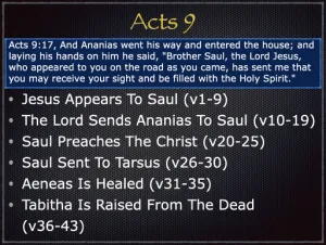 Acts 9 Outline