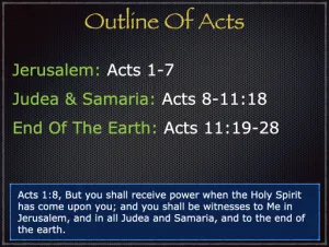 Acts 10 - Outline Of Acts