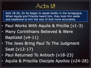 Acts 18 Outline