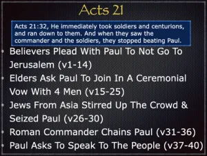 Acts 21 Outline
