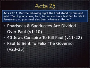 Acts 23 Outline