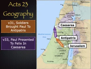 Acts 23 - Acts 23 Geography