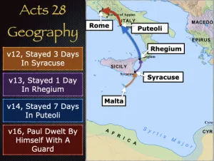 Acts 28 - Acts 28 Geography
