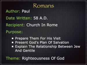 Romans: Book Introduction