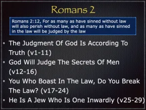 Romans 2 Outline