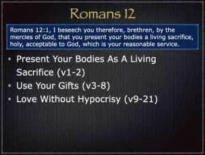 Romans 12 Outline