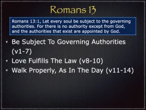 Romans 13 Outline