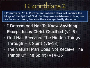 1 Corinthians 2 Outline