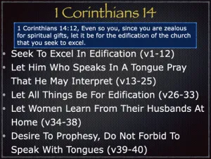 1 Corinthians 14 Outline