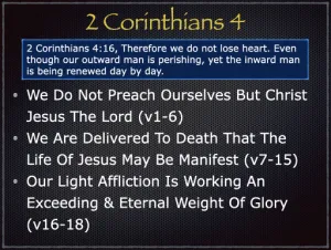 2 Corinthians 4 Outline