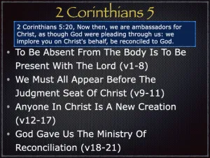 2 Corinthians 5 Outline
