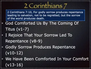 2 Corinthians 7 Outline