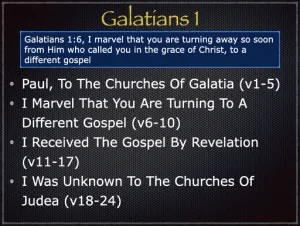 Galatians 1 Outline