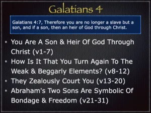 Galatians 4 Outline