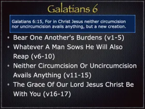 Galatians 6 Outline