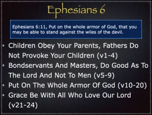 Ephesians 6 Outline