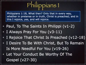 Philippians 1 Outline