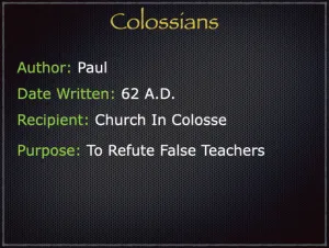 Colossians: Book Introduction