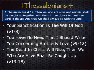 1 Thessalonians 4 Outline