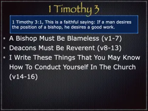 1 Timothy 3 Outline
