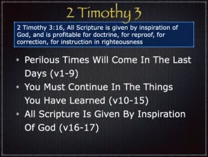 2 Timothy 3 Outline