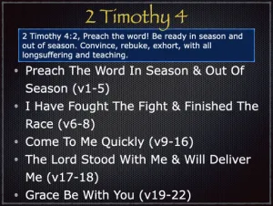 2 Timothy 4 Outline