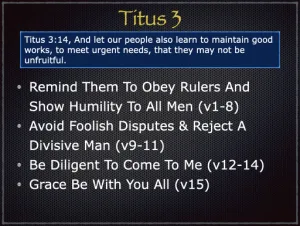 Titus 3 Outline