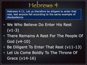 Hebrews 4 Outline