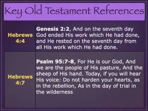 Hebrews 4 - Key Old Testament References