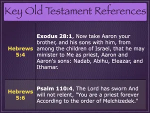 Hebrews 5 - Key Old Testament References