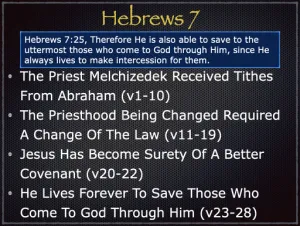 Hebrews 7 Outline