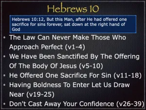 Hebrews 10 Outline