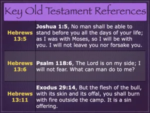 Hebrews 13 - Key Old Testament References