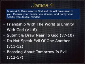 James 4 Outline