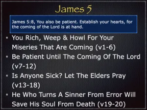 James 5 Outline