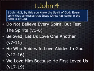 1 John 4 Outline